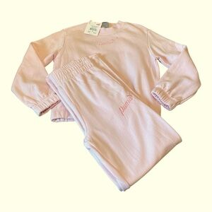 NWT PUMA Kids' Fleece Sweater & Joggers Set
